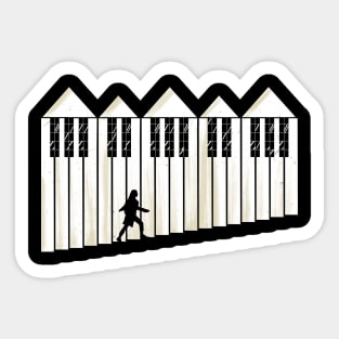 Piano Steps Sticker